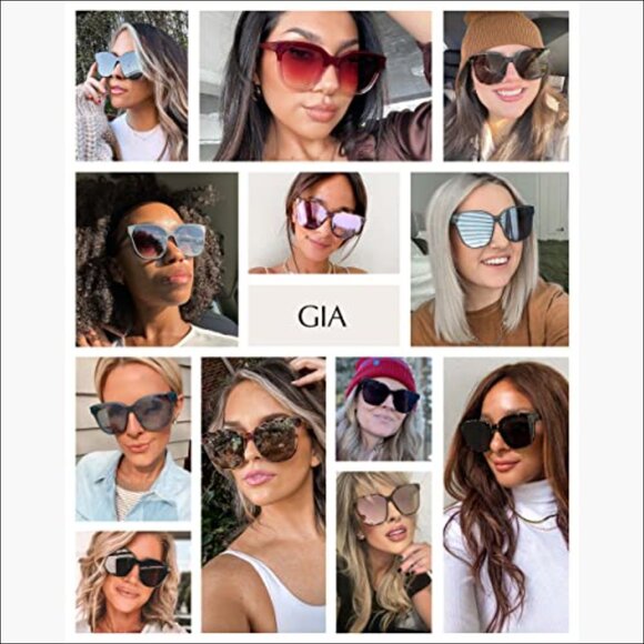 Oversized Square Sunglasses with Premium Hand Cut Acetate Frame main image 5